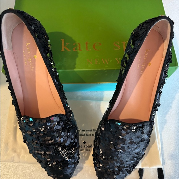 NWOT Kate Spade Sequin Flats - 10M - Picture 2 of 13